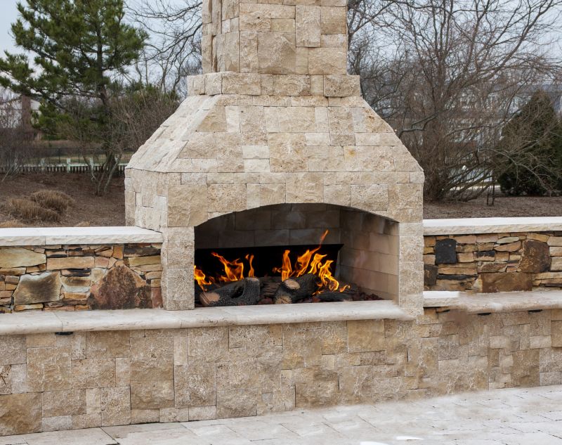 Stone Fireplace Build